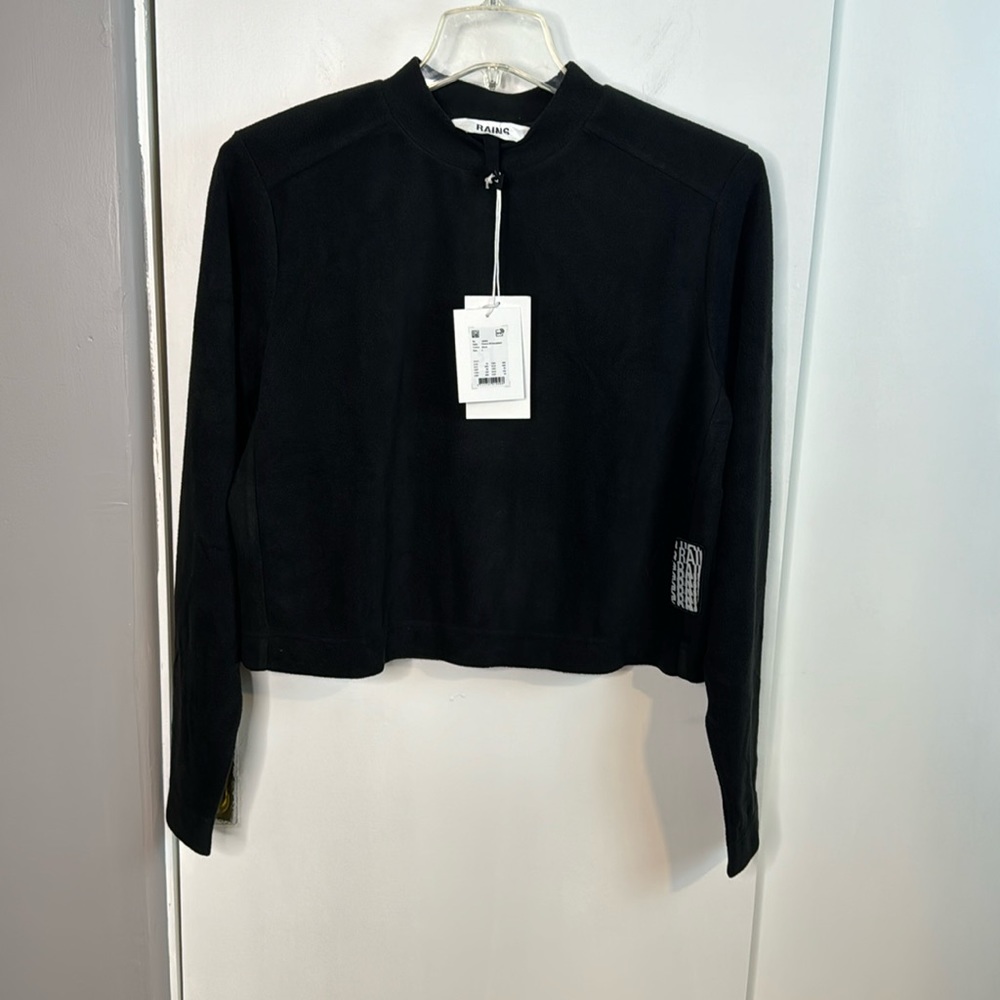 NWT RAINS  Sz s, fleece long sleeve W Sweater , contemporary,